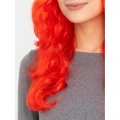 Litae Trend Kırmızı Renk Uzun Dalgalı Parti Peruğu