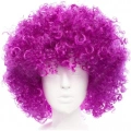 HERŞEYTREND Koyu Mor Renk Violet Afro Bonus Saç Peruk