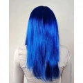 HERŞEYTREND Mavi Renk Uzun Parti Peruğu