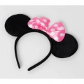 Litae Trend Pembe Fiyonklu Minnie Mouse Tacı Mini Kulak