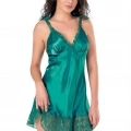 HERŞEYTREND  Zümrüt Kısa Saten Gecelik 8121