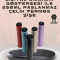 HERŞEYTREND 250ml LED Ekranlı Paslanmaz Çelik Akıllı Termos