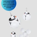 HERŞEYTREND 3-ü-1 Arada Bluetooth Hoparlör – Işıklı Saat ve Gece Lambası