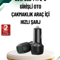 HERŞEYTREND 3A Güç Kapasiteli USB & Type-C Çakmaklık Şarj Adaptörü