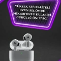 HERŞEYTREND 3.Nesil TWS Bluetooth Kulaklık Bluetooth Bağlantılı Akıllı Saat Amoled Ekran Plastik Hasır Kordon