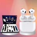 HERŞEYTREND 3.Nesil TWS Bluetooth Kulaklık Bluetooth Bağlantılı Akıllı Saat Amoled Ekran Plastik Hasır Kordon