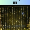 HERŞEYTREND 4 Metre Yılbaşı Şelale Led Perde Işık Ev Bahçe Dekor