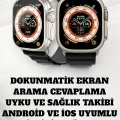 HERŞEYTREND 49MM Ekranlı, Kan Basıncı ve Adımsayar Özellikli Bluetooth Akıllı Saat