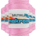 HERŞEYTREND 5 Adet Polyester Makrome İpi 1545 Pembe 100 gr
