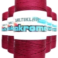 HERŞEYTREND 5 Adet Polyester Makrome İpi 1560 Bordo 100 gr
