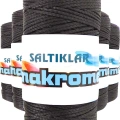 HERŞEYTREND 5 Adet Polyester Makrome İpi SYH Siyah 100 gr
