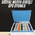 HERŞEYTREND 7 Kordonlu Unisex Akıllı Saat Çoklu Kordon Seçeneği Amoled Ekran