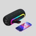 HERŞEYTREND Ahşap Tabanlı 3D Satürn Kristal Küre Atmosfer Lambası
