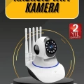 HERŞEYTREND Akıllı Gece Görüşlü Sensörlü Wifi Kamera Telefondan Takip Edilebilir