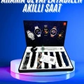 HERŞEYTREND Akıllı Saat Çoklu Kordon Seçenekli Dokunmatik Ekran Nabız Sensörlü