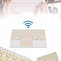 HERŞEYTREND Android ve İOS Uyumlu Bluetooth Klavye Touchpad Slim Kablosuz Wifi Q Klavye
