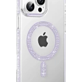 LitaeTrend Apple iPhone 14 Pro Max Move Taşlı Magsafe Kapak - Lila