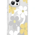 LitaeTrend Apple iPhone 15 Pro Max Floral Magsafe Kapak - Sarı