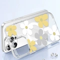 LitaeTrend Apple iPhone 15 Pro Max Floral Magsafe Kapak - Turuncu