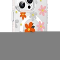 LitaeTrend Apple iPhone 16 Pro Floral Magsafe Kapak - Turuncu