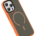 LitaeTrend Apple iPhone 16 Pro Max Megane Magsafe Kapak - Turuncu