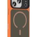 LitaeTrend Apple iPhone 17 Pro Megane Magsafe Kapak - Turuncu