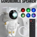 HERŞEYTREND Astronot Görünümlü Projeksiyon Speaker Taşınabilir