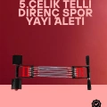 HERŞEYTREND Ayarlanabilir Elastik Yaylı Ergonomik Tasarımlı Kas Güçlendirme Seti