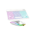 HERŞEYTREND Bluetooth Klavye Mouse Seti Aydınlatmalı Türkçe Q Ergonomik Tasarım