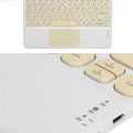 HERŞEYTREND Bluetooth Touchpad Klavye 10.9 inch Kablosuz Wifi Q Klavye Slim