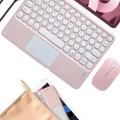 HERŞEYTREND Bluetooth Touchpad Klavye Ultra İnce Taşınabilir Q Klavye
