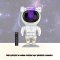 HERŞEYTREND Bluetooth ve Dahili Ses Özellikli Astronot Projeksiyon Lambası
