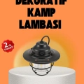 HERŞEYTREND Çam Kozalağı Şekilli Retro Kamp Gece Lambası