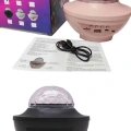 HERŞEYTREND Dönen Işıklı Disko Topu Projektör Müzik Çalarlı Disco Speaker