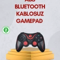 HERŞEYTREND Ergonomik Tasarımlı Kablosuz Bluetooth Gamepad Titreşimli