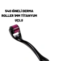 HERŞEYTREND Ev Tipi Mikro İğneli Cilt Bakım Aleti – 1 mm Titanyum Roller