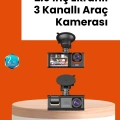 HERŞEYTREND Full HD Araç Kamerası  Çift Yönlü Kayıt ve Darbe Sensörü