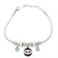 HERŞEYTREND Göz Charm Bileklik - Gümüş