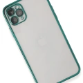 LitaeTrend iPhone 11 Pro Kılıf Lensli Silikon - Yeşil
