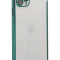 LitaeTrend iPhone 11 Pro Max Kılıf Lensli Silikon - Yeşil