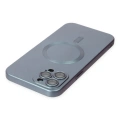 LitaeTrend iPhone 12 Pro Max Kılıf Moshi Lens Magneticsafe Silikon - Sierra Blue