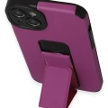 LitaeTrend iPhone 14 Plus Kılıf Mega Standlı Silikon - Mor