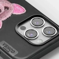 LitaeTrend iPhone 16 Pro Cute Desenli Kapak - Lacivert