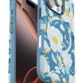 LitaeTrend iPhone 16 Pro Max Flower Series Magsafe Kapak - Mavi
