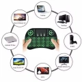 HERŞEYTREND Işıklı Kablosuz Mini Klavye ve Dokunmatik Mouse Seti Türkçe Kablosuz