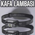 HERŞEYTREND Kafa Lambası Kamp Lambası Led Işık Şarjlı Ayarlanabilir