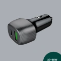 HERŞEYTREND Kompakt Tasarımlı Type-C + USB Girişli Araç Şarj Başlığı