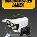 HERŞEYTREND LED Lamba-Güneş Paneli Destekli Uzaktan Kumandalı Solar LED Lamba