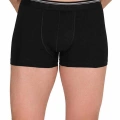 HERŞEYTREND Likralı Erkek Boxer Şort Siyah 1097B