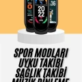 HERŞEYTREND M6 Akıllı Bileklik Siyah Adımsayar Spor Takibi Android ve İOS Uyumlu